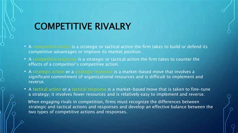 rivalry advantages